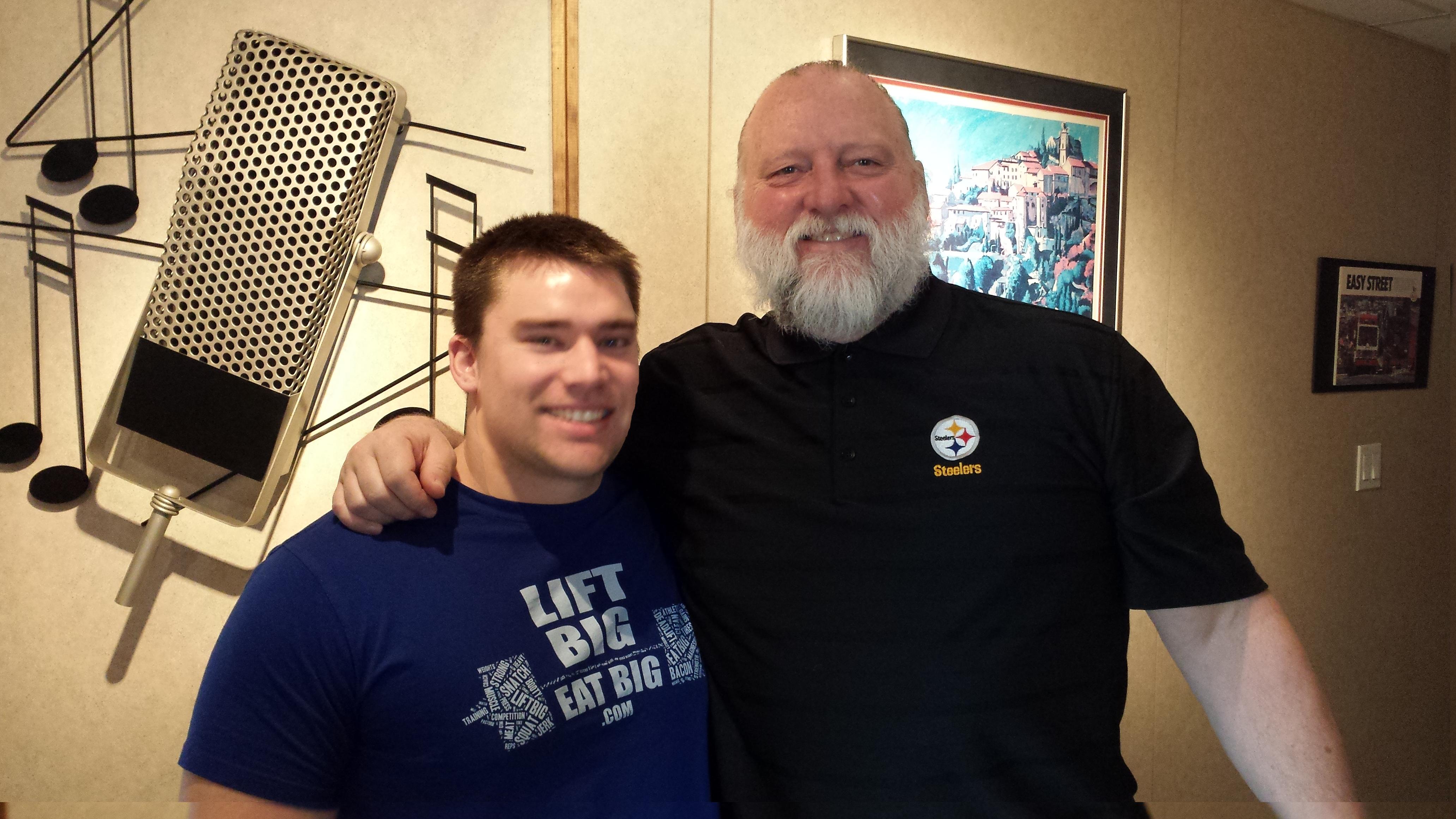 Pittsburgh Weightlifter Olympic Hopeful Kevin Cornell and Former Steeler Craig Wolfley