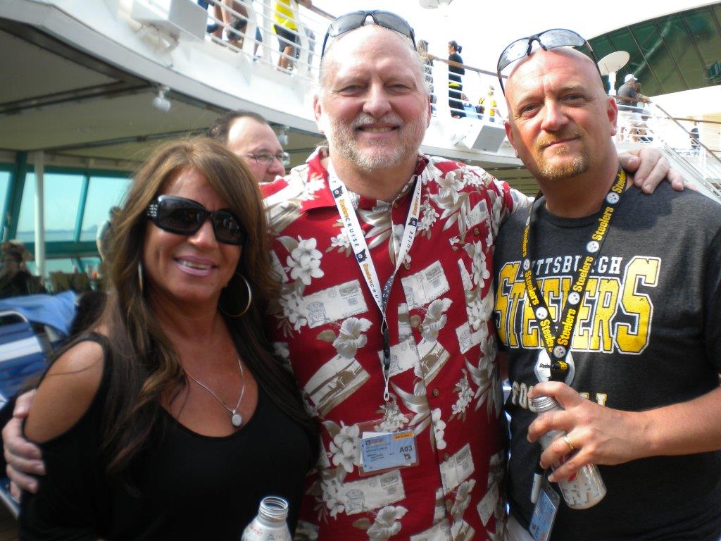 Steelers Cruise Craig Wolfley Jody Haid and his wife