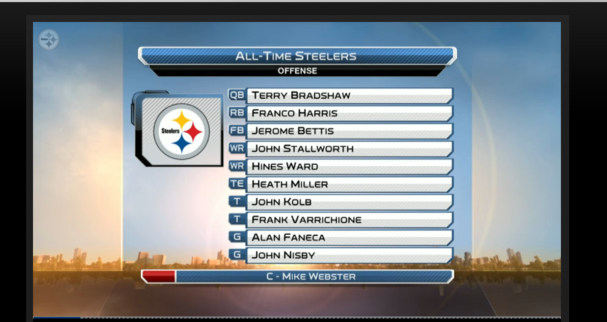 Pittsburgh Steelers All Time Offense Team by NFL Network