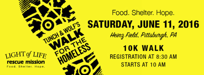 Tunch and Wolf's Walk for the Homeless 2016