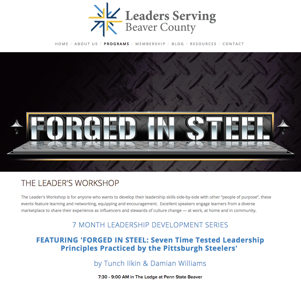 Forged In Steel Leadership Workshop